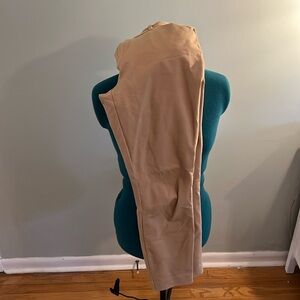 Gap stretchy work trousers. Tan. Soft Material.